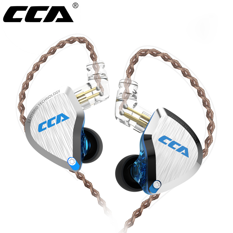 Audiophile Headphone Wired - CCA C12 in Ear Metal Headphones