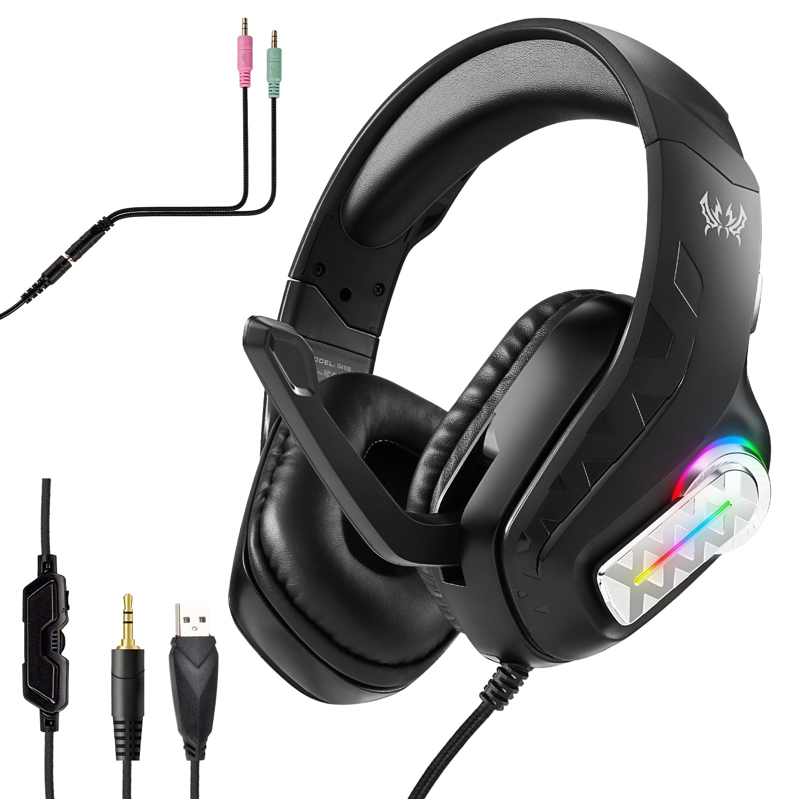 1PC G4100 RGB Wired Gaming Hea - Gaming Headset Rgb บทวิจารณ์และราคา