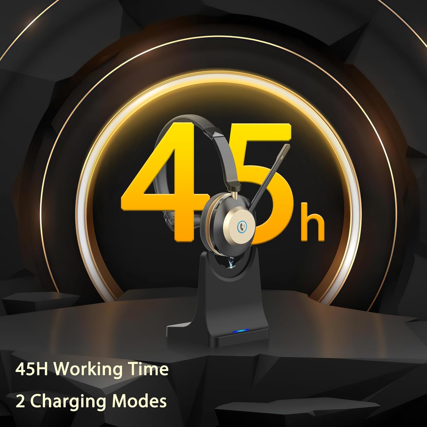 Wireless Headset with Mic, Noi - Noise Cancelling Headphone บทวิจารณ์และราคา