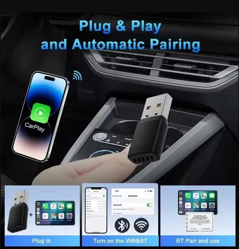 Smart Wireless CarPlay Android - Bluetooth Adapter Receiver บทวิจารณ์และราคา