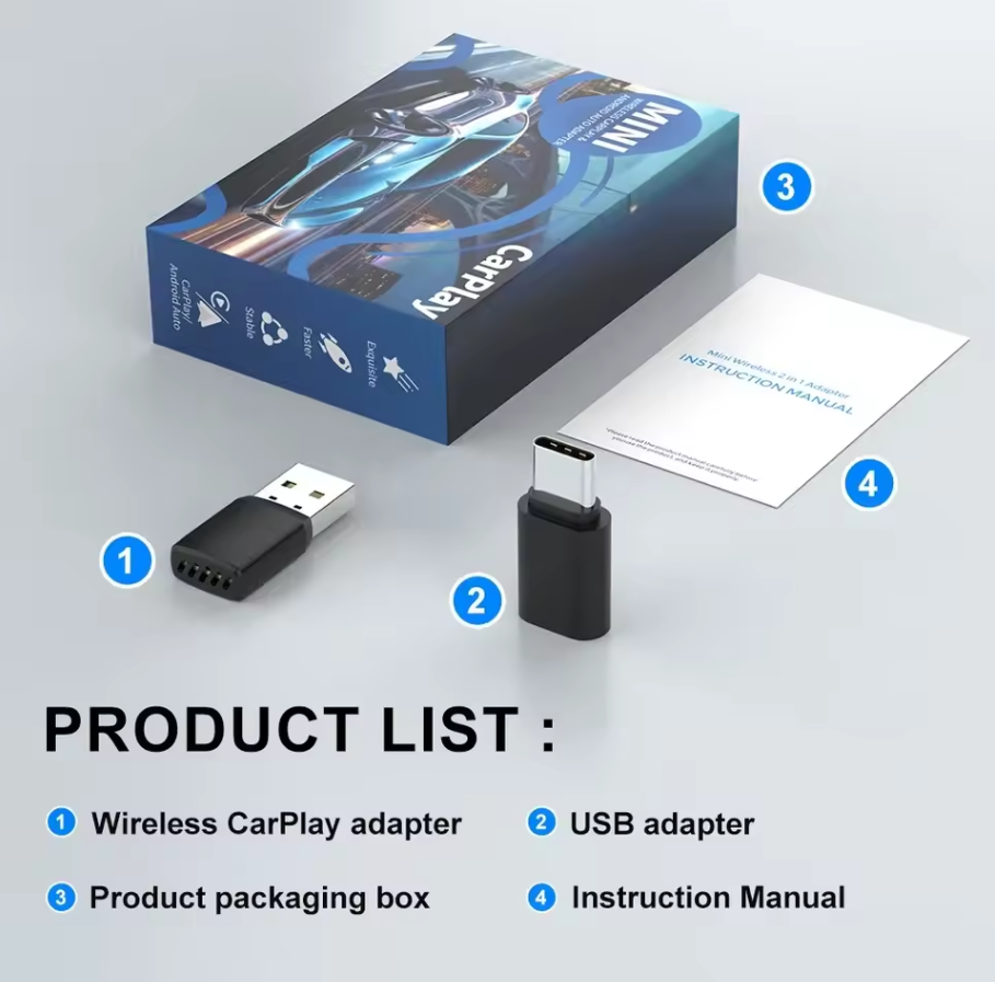 Smart Wireless CarPlay Android - Bluetooth Adapter Receiver บทวิจารณ์และราคา
