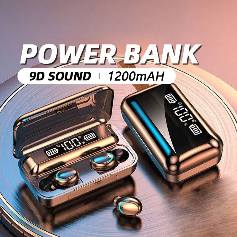 F9 Wireless Headphone TWS Blue - Wireless Earbuds Tws บทวิจารณ์และราคา