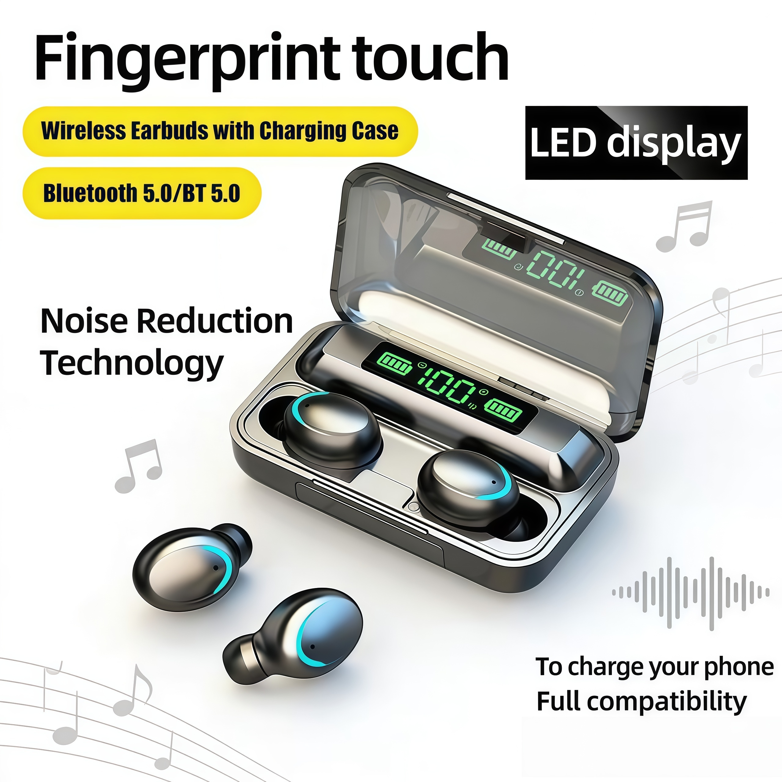 2026 F9 Wireless Earphones LED - Bluetooth Headset On Ear บทวิจารณ์และราคา