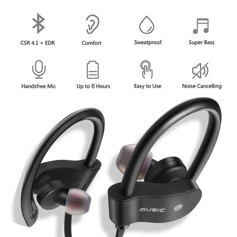 Sports Wireless Bluetooth Head - Sports Earphone Hook บทวิจารณ์และราคา