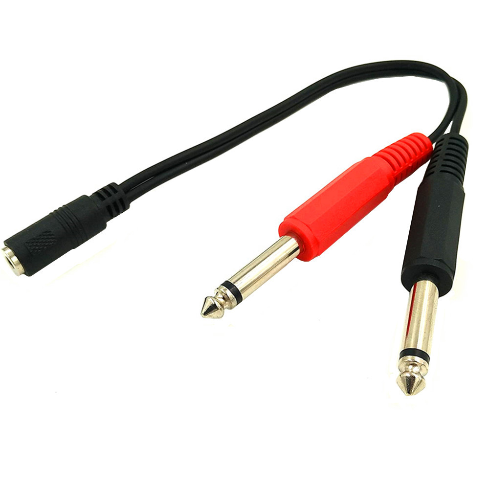 6.35 Mm Male To 2 6.35 Mm 3.5m - Audio Splitter Y บทวิจารณ์และราคา