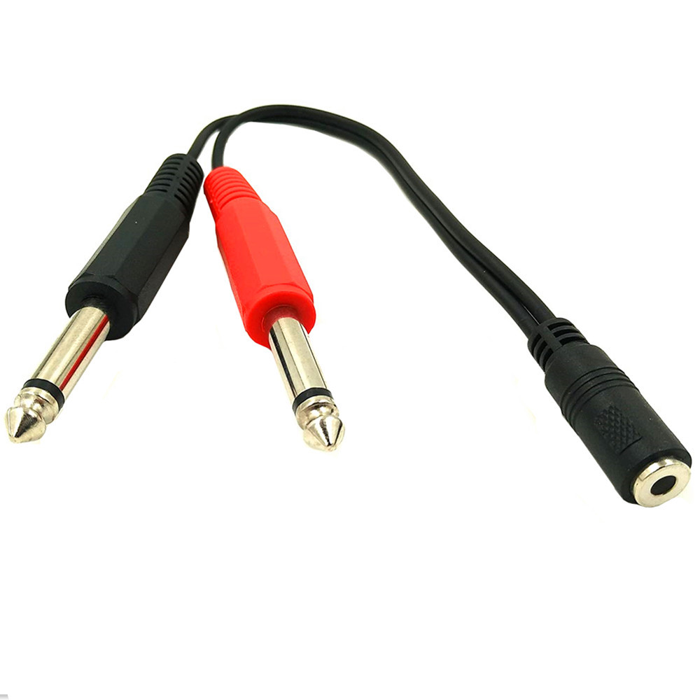 6.35 Mm Male To 2 6.35 Mm 3.5m - Audio Splitter Y บทวิจารณ์และราคา