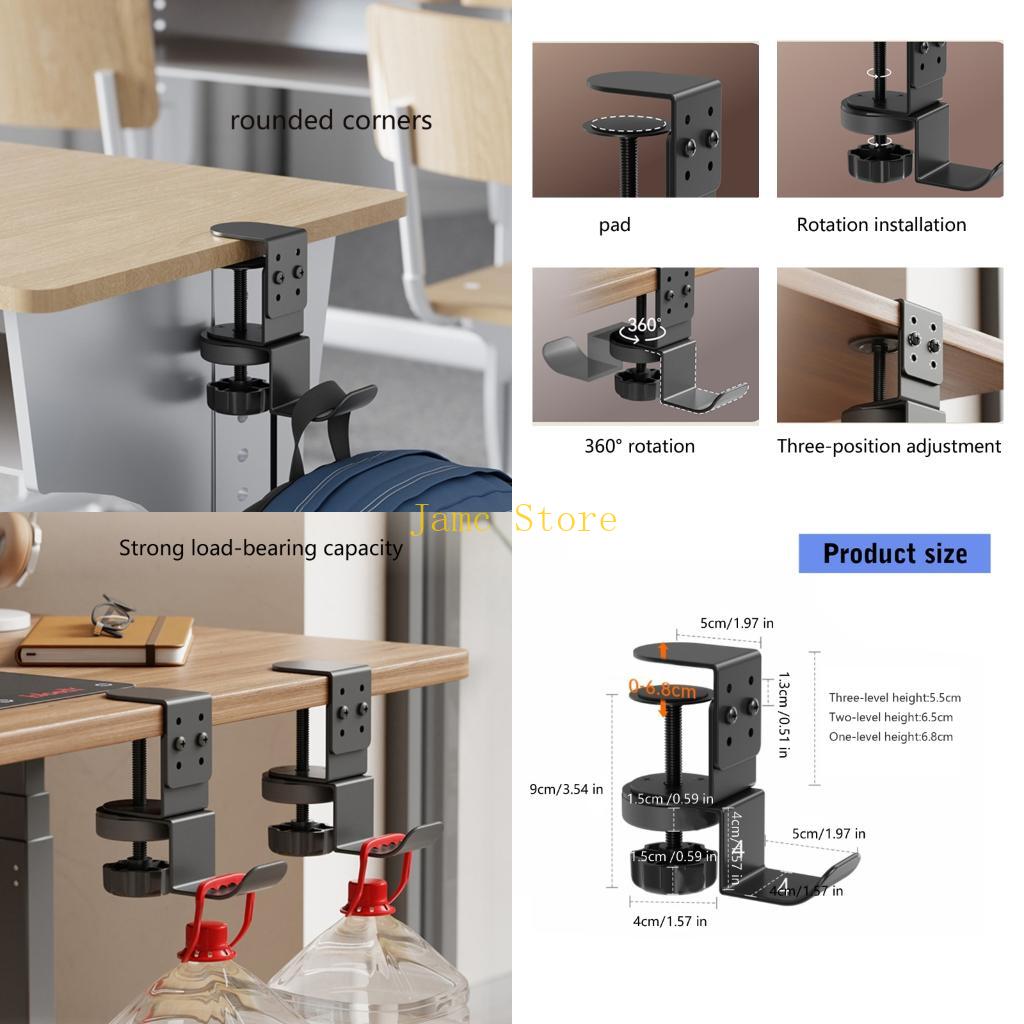 LX0B Heavy Duty 360°Swivel Hoo - Headphone Stand Desk บทวิจารณ์และราคา