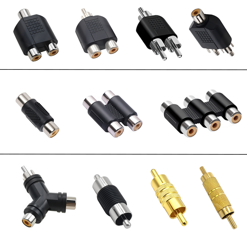 5pcs RCA Jack Female To Male P - Audio Splitter Y บทวิจารณ์และราคา