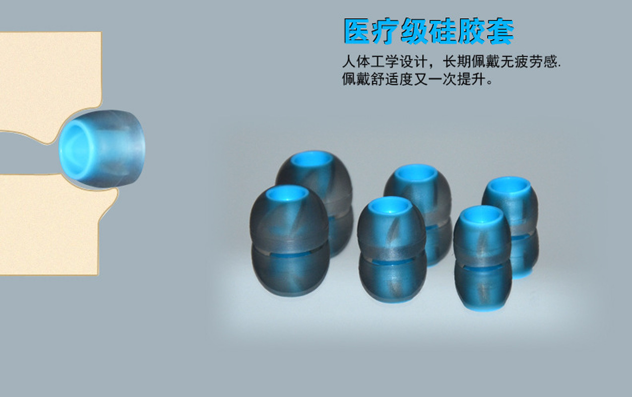 QKZ Spiral Silicone Ear Tips R - Silicone Ear Tip Replacement บทวิจารณ์และราคา