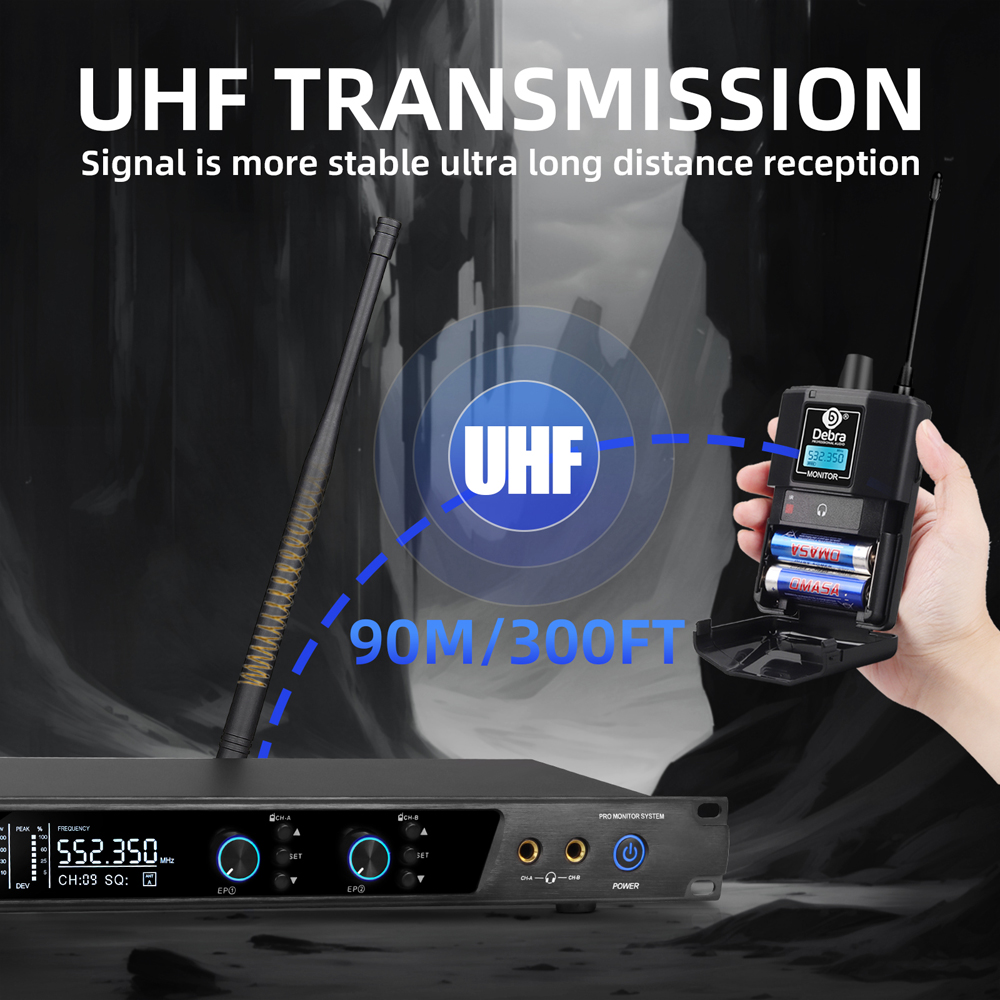 Debra UHF IEM ER-202 Wireless  - In Ear Monitor Iem บทวิจารณ์และราคา
