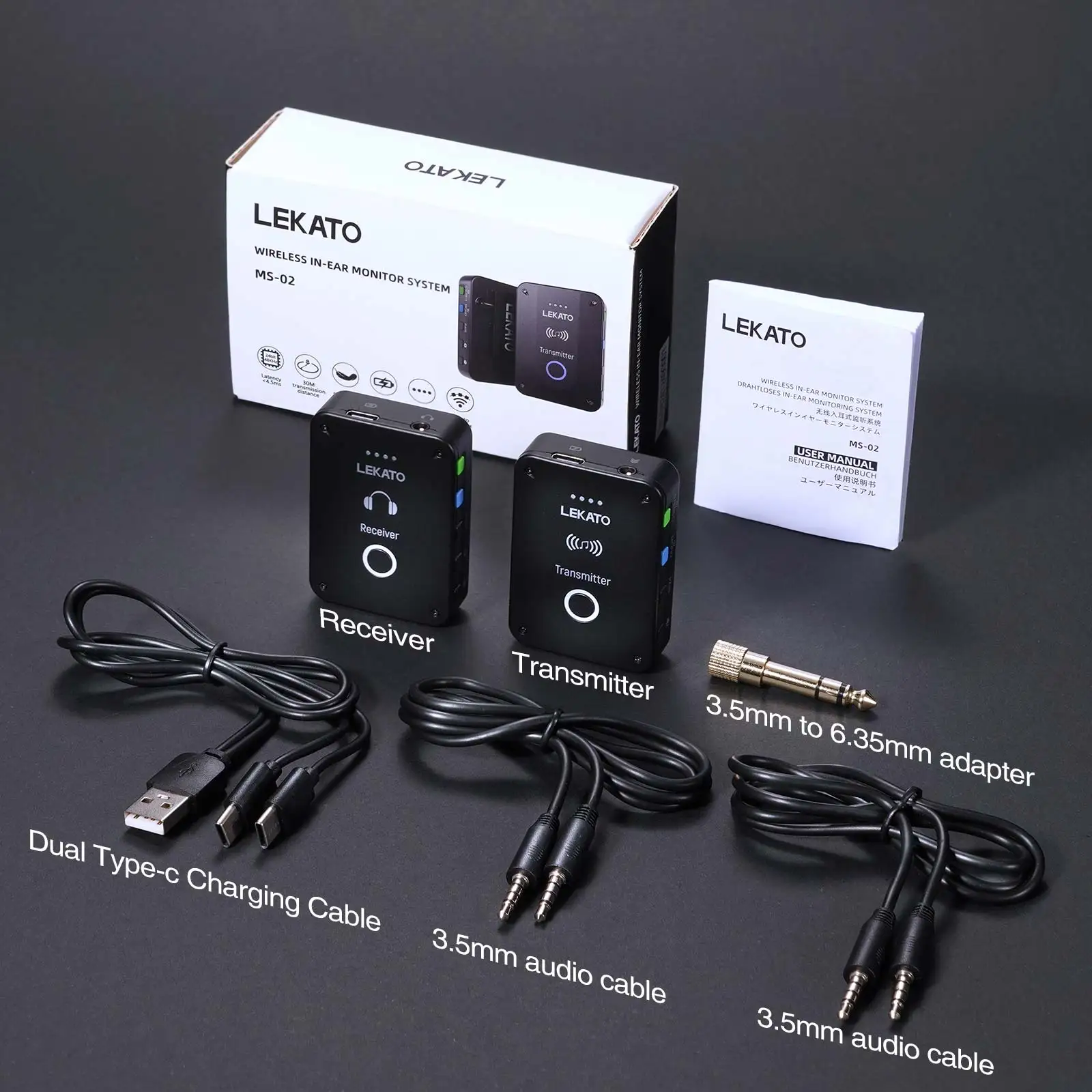 Lekato Ms-02 Wireless Iem Syst - In Ear Monitor Iem บทวิจารณ์และราคา