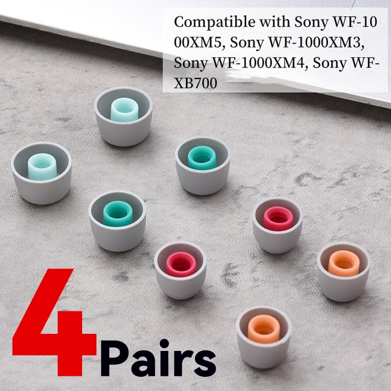 4/1Pairs for Sony Headphone Si - Silicone Ear Tip Replacement บทวิจารณ์และราคา