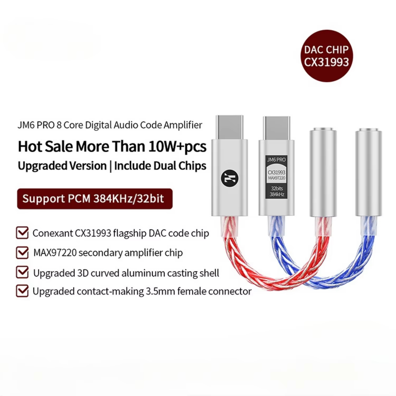 JCALLY JM6 Pro Type-C to 3.5mm - Usb C Earphone บทวิจารณ์และราคา
