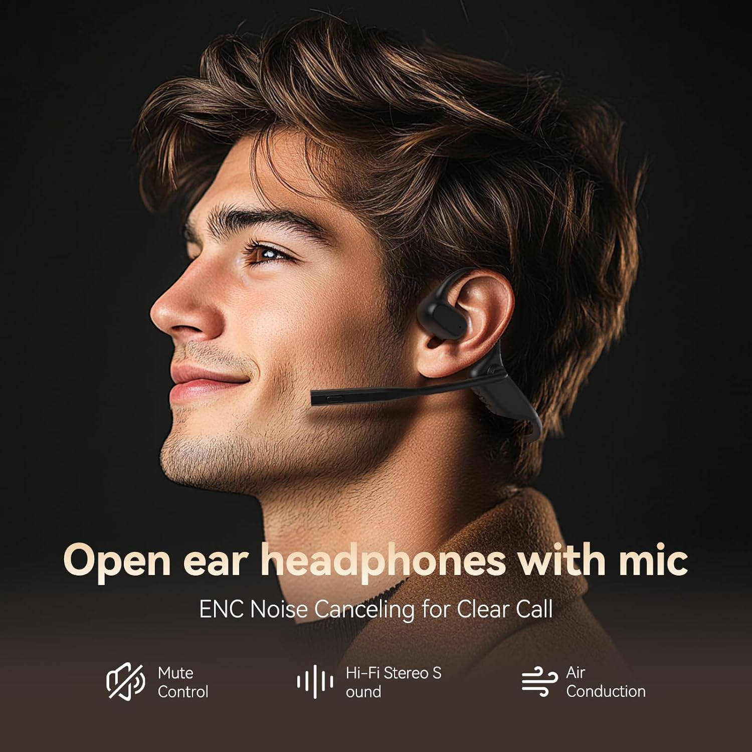 Open Ear Headphones with AI No - Noise Cancelling Headphone บทวิจารณ์และราคา