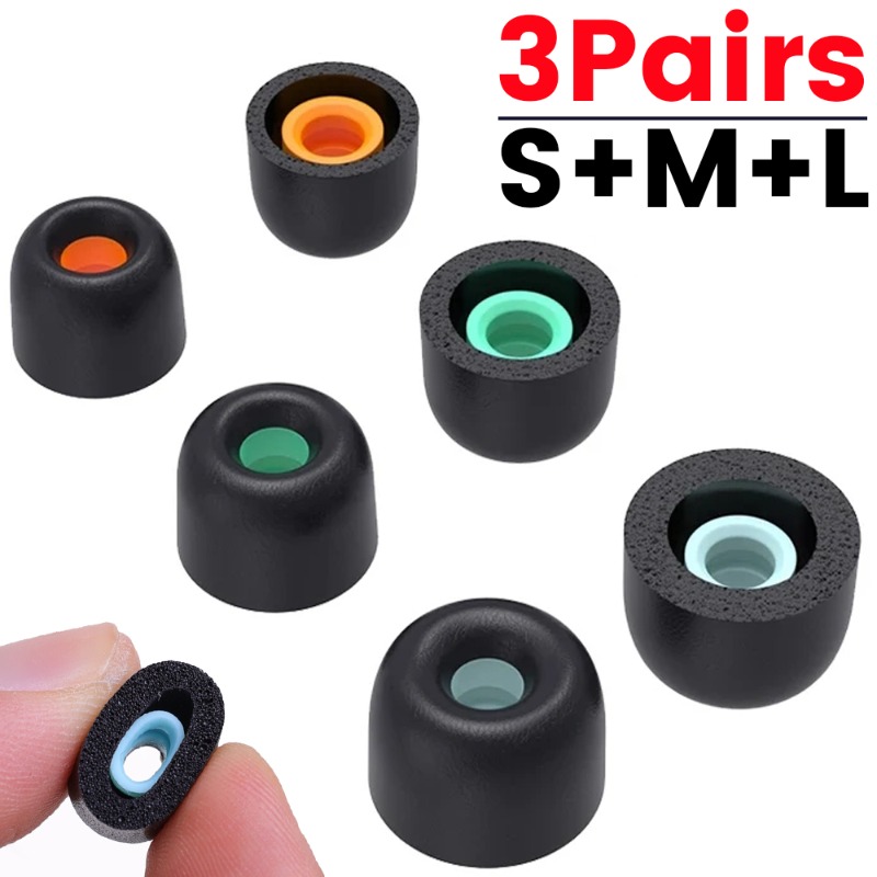 Soft Memory Foam Eartips for S - Earphone Foam Tip บทวิจารณ์และราคา