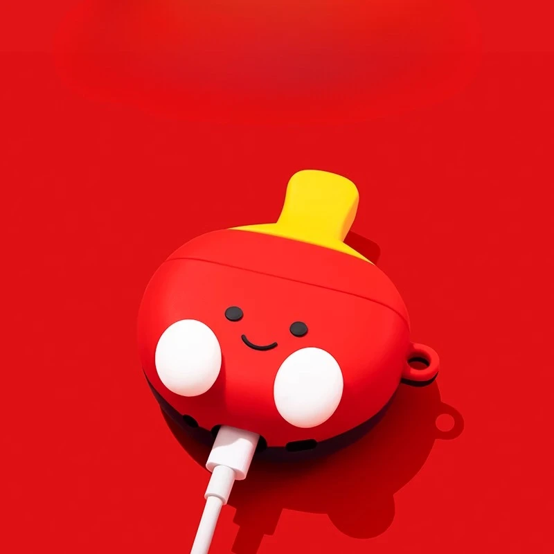 3D Table Tennis Cartoon Cute S - Earbuds Charging Case บทวิจารณ์และราคา