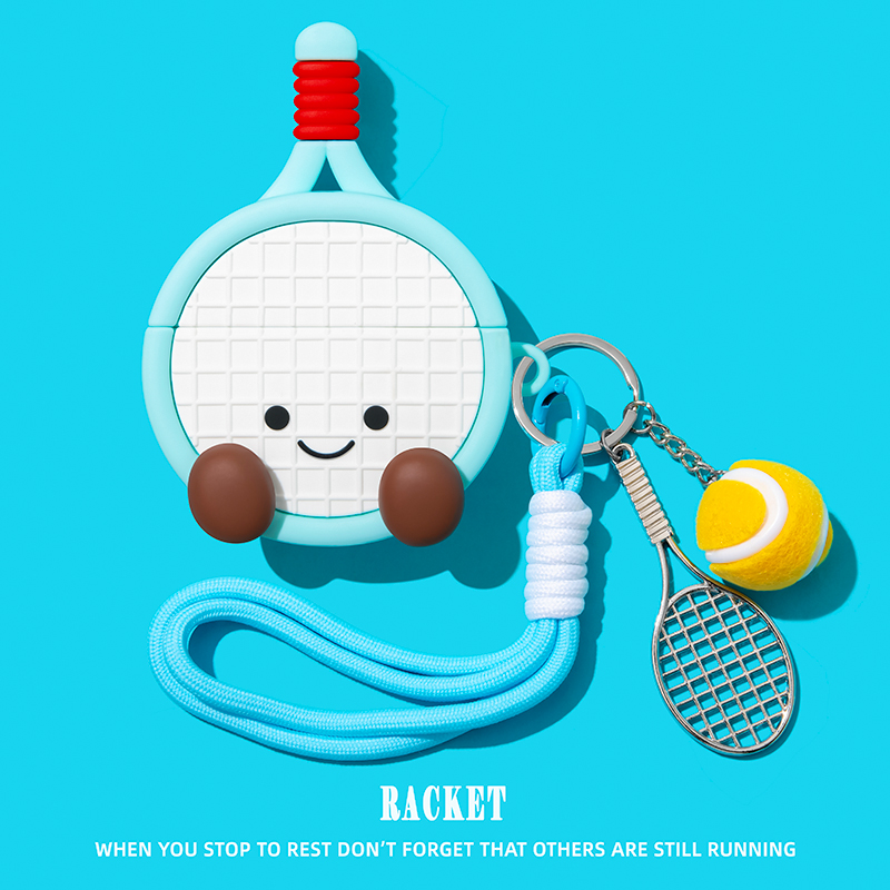 3D Table Tennis Cartoon Cute S - Earbuds Charging Case บทวิจารณ์และราคา