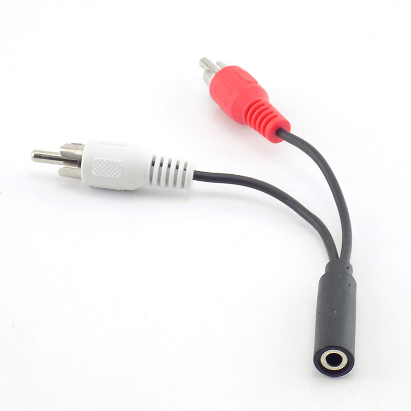 3.5mm RCA Female jack Stereo t - Cable Extension 3.5 บทวิจารณ์และราคา