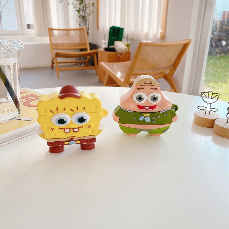 Cute SpongeBob Creative Silico - Earbuds Charging Case บทวิจารณ์และราคา