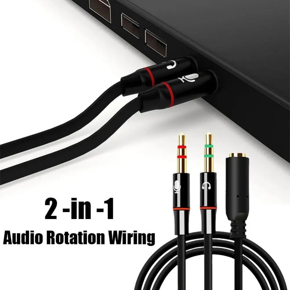 3.5mm Headphone Microphone Aud - Audio Splitter Y บทวิจารณ์และราคา