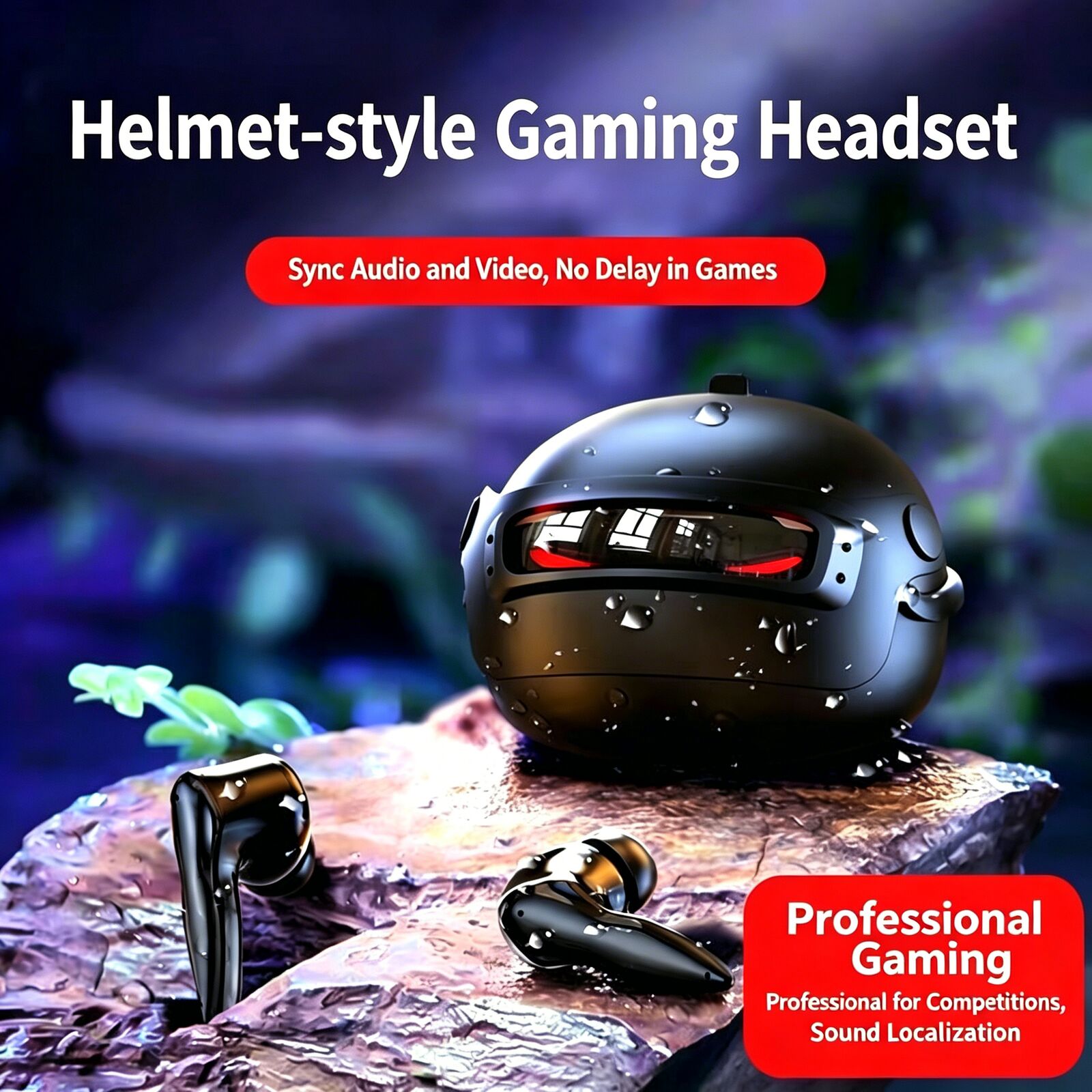 Helmet Style Gaming  Wireless  - Gaming Headset Rgb บทวิจารณ์และราคา