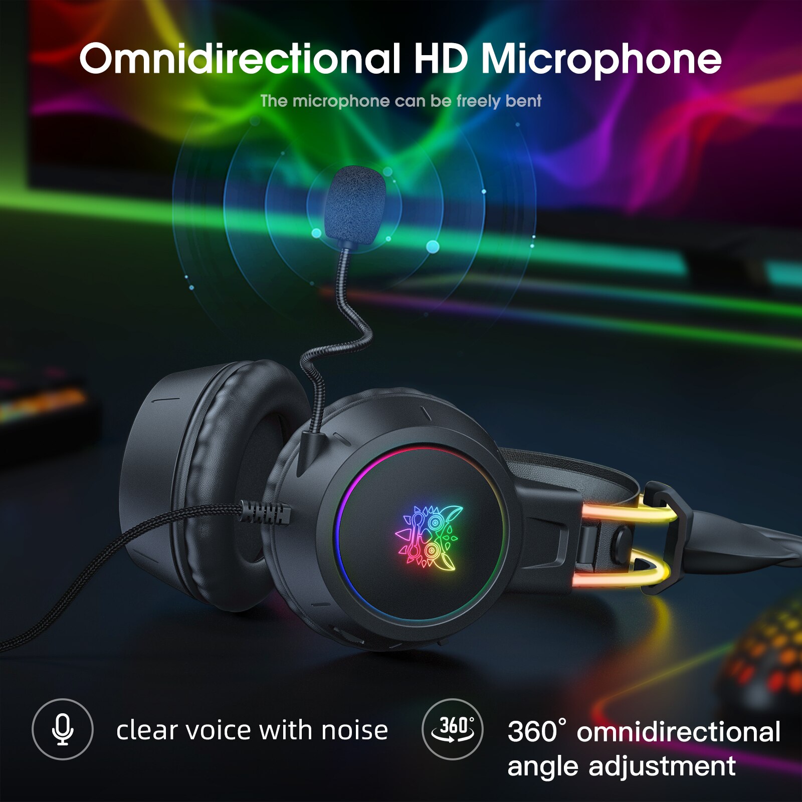 ONIKUMA Gaming Headset for 202 - Gaming Headset Rgb บทวิจารณ์และราคา