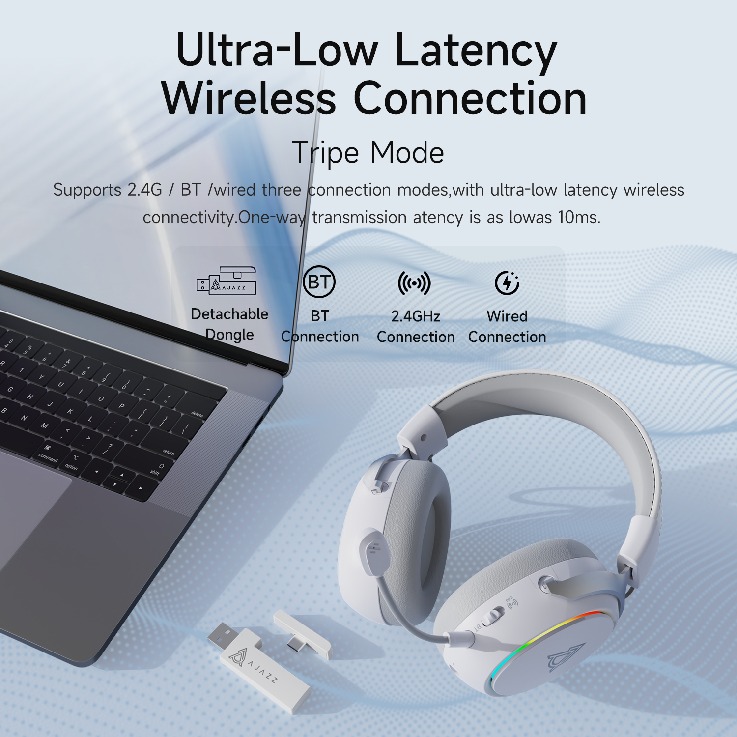 Ajazz AHM10 MAX Over-ear gamin - Gaming Headset Rgb บทวิจารณ์และราคา