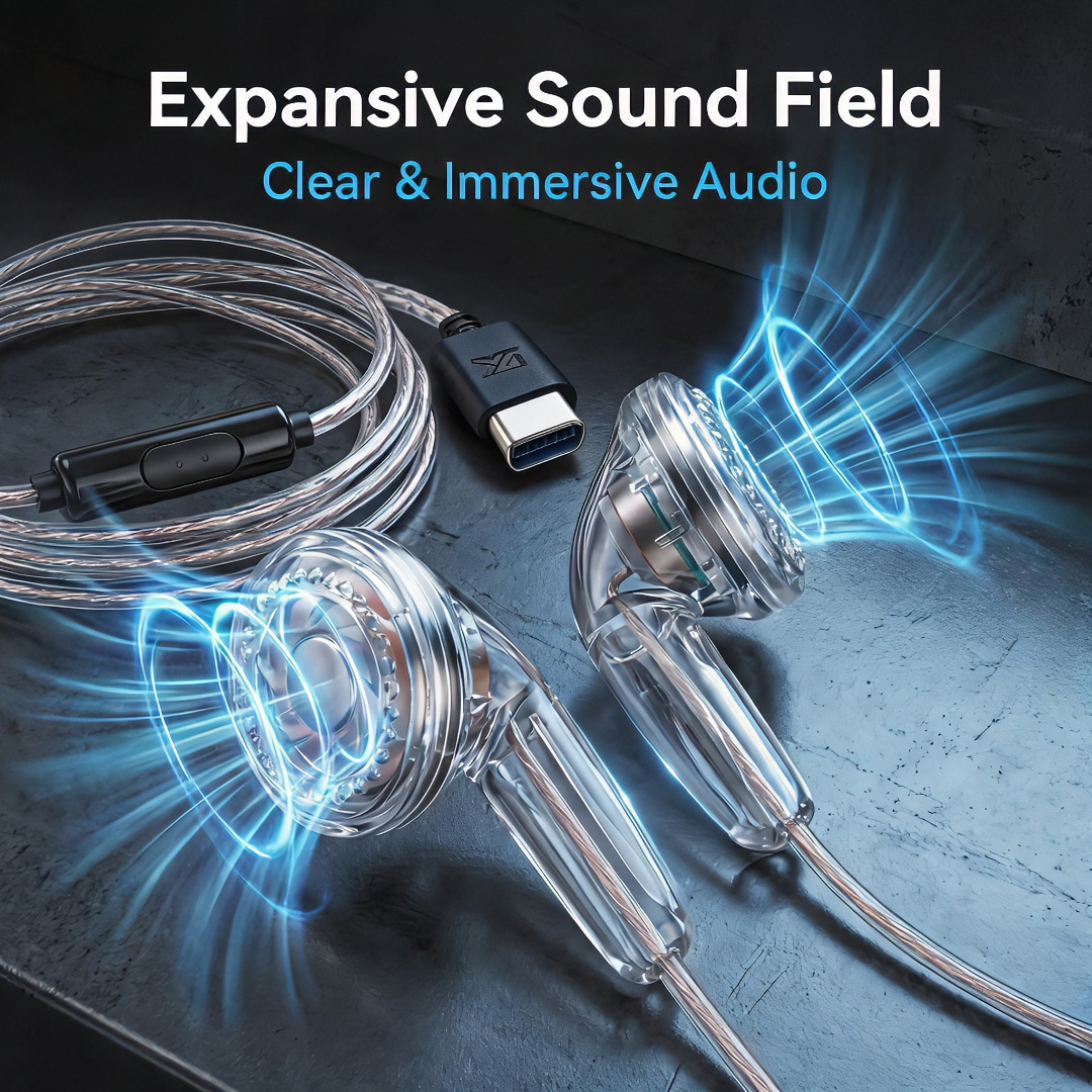 Type-C Wired Earbuds Retro Loo - Wired Earphone Mic บทวิจารณ์และราคา